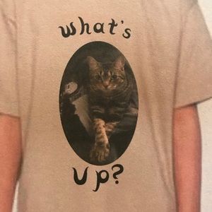 "What's up?" T-shirt. Available in many sizes.